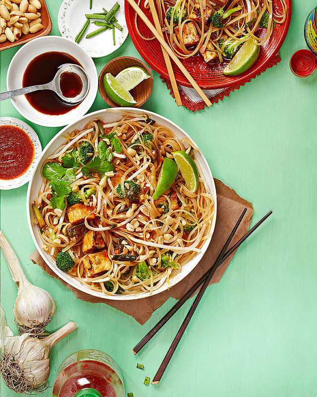 Приготовления Рисовая лапша лайм Pad Thai фото рецепта Фото рецепт Рисовая лапша лайм Pad Thai как приготовить