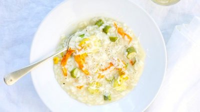 Ризотто с лимоном и цуккини