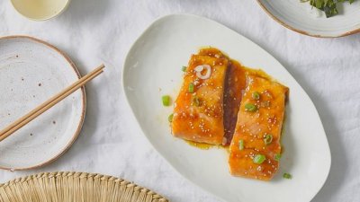 Форель с соусом терияки