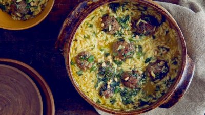 Пряные фрикадельки из баранины с ризони