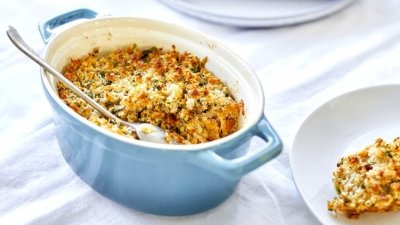 Запеченный крабовый гратен