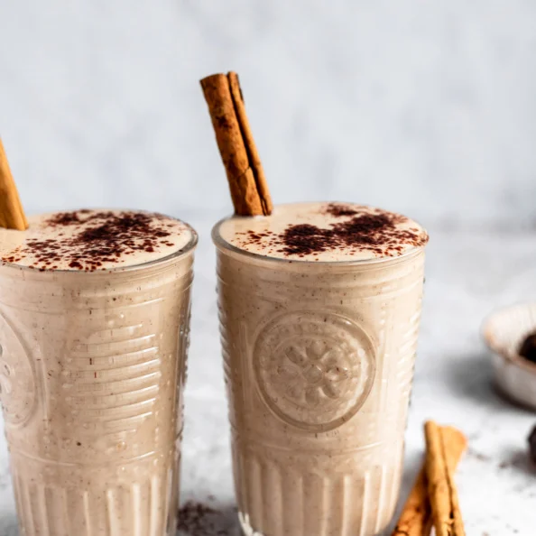 Приготовления Смузи с финиками и тахини Snickerdoodle фото рецепта Фото рецепт Смузи с финиками и тахини Snickerdoodle как приготовить